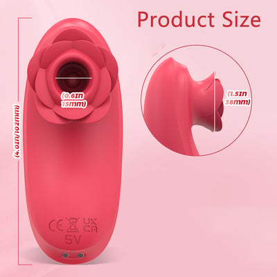 Rose Clitoral Sucking, Waterproof and Rechargeable - YoYoLemon 3