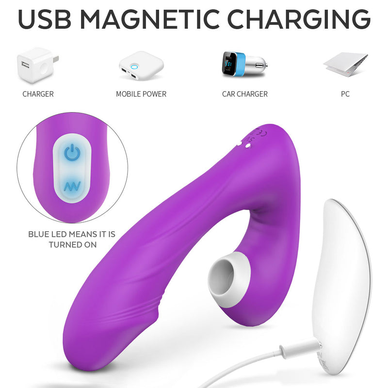 YoYoLemon Remote Control Sucking Vibrator for Women with Vagina G Spot Clitoral and Breast Sucking Adult Sex Toys, Purple 5